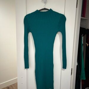 Princess Polly Teal Long Sleeve Dress